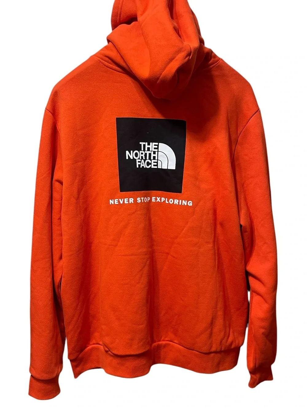 The North Face Men's Orange Evolution Box NSE Sweatshirt Hoodie sz XXL NWT